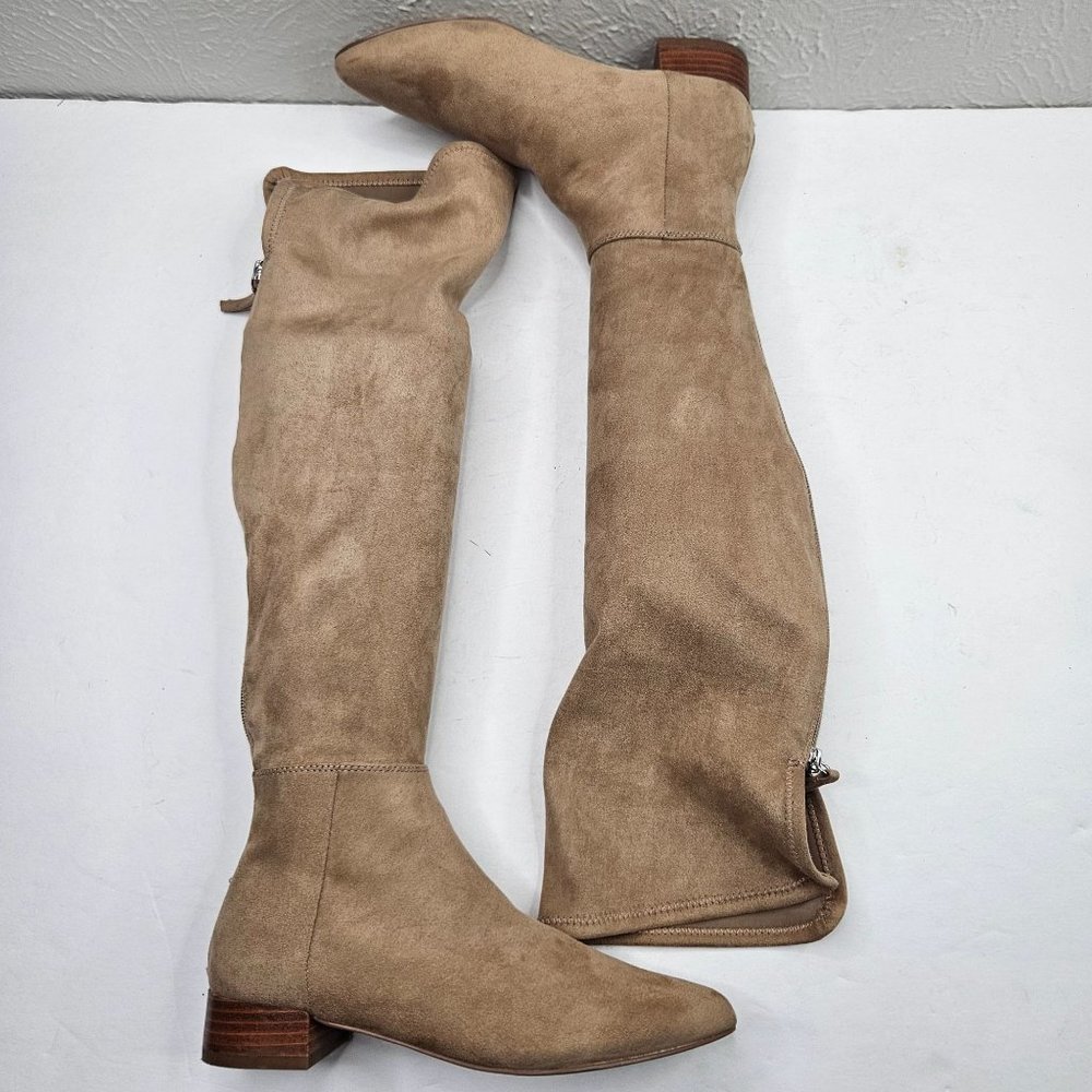 Steve Madden Over The Knee Sock Boots Size 6.5 Brown Pointed Toe Thigh High Boot